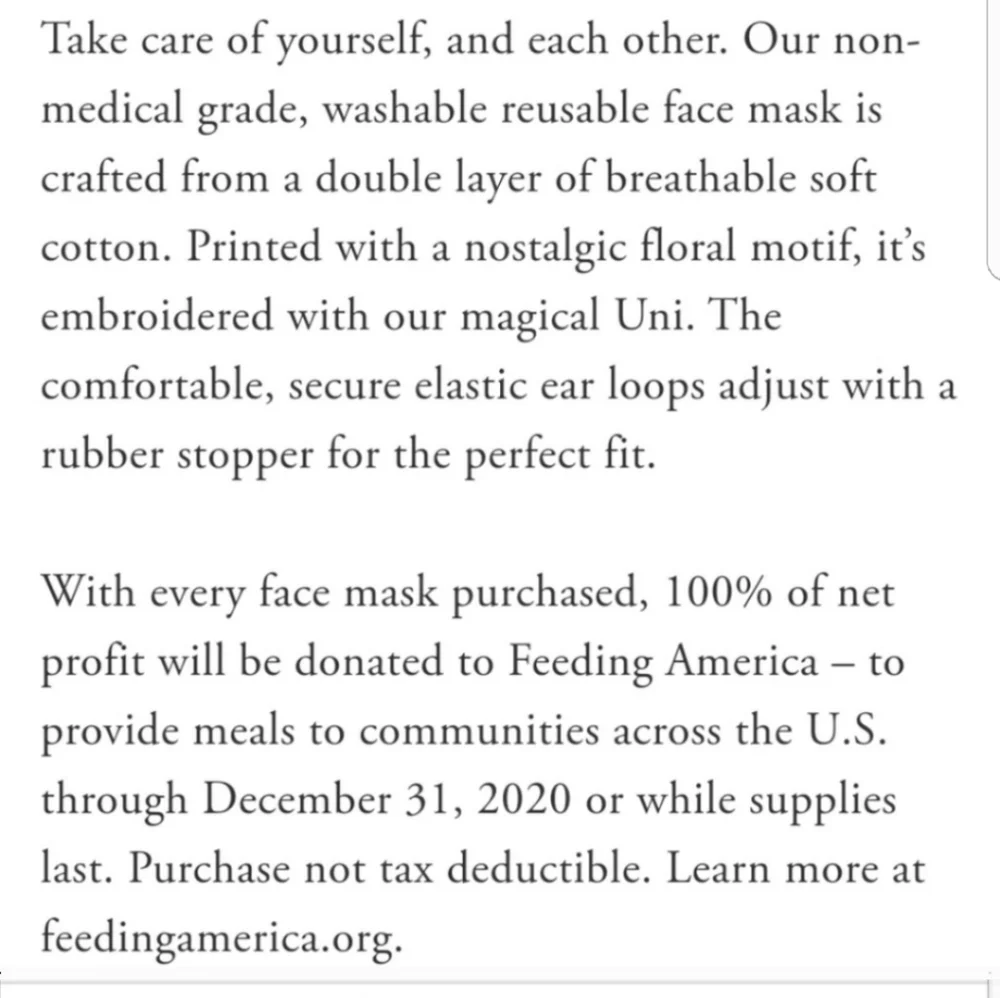 COACH FACE MASK